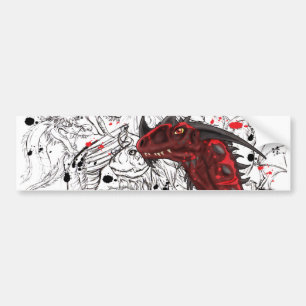 Dragon Art Bumper Sticker