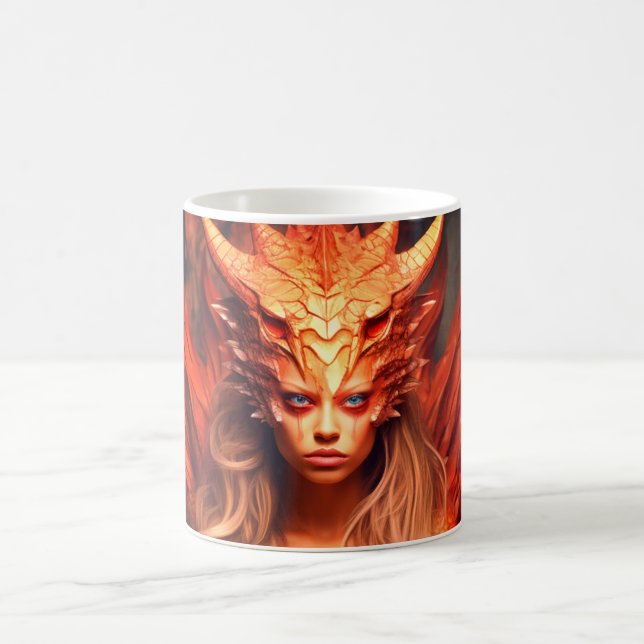Dragon Art Coffee Mug (Center)