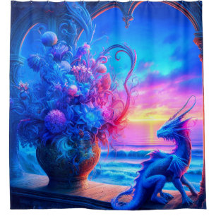 Dragon Art Shower Curtain
