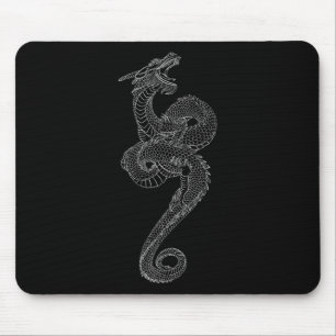 Dragon Art Tattoo Japan Traditional Japanese Graph Mouse Pad