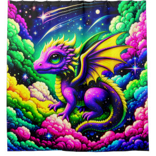 Dragon Artwork Shower Curtain