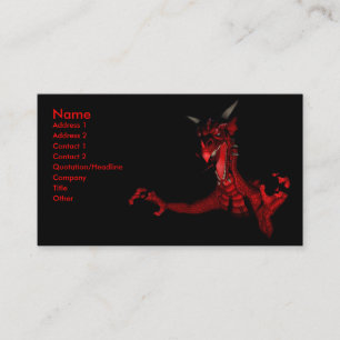 Dragon Attack 2 Sided Business Card