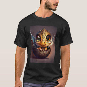 Dragon Baby Hatching From A Dragon Egg  Magic Drag T-Shirt