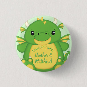 Dragon Baby Shower 3 Cm Round Badge