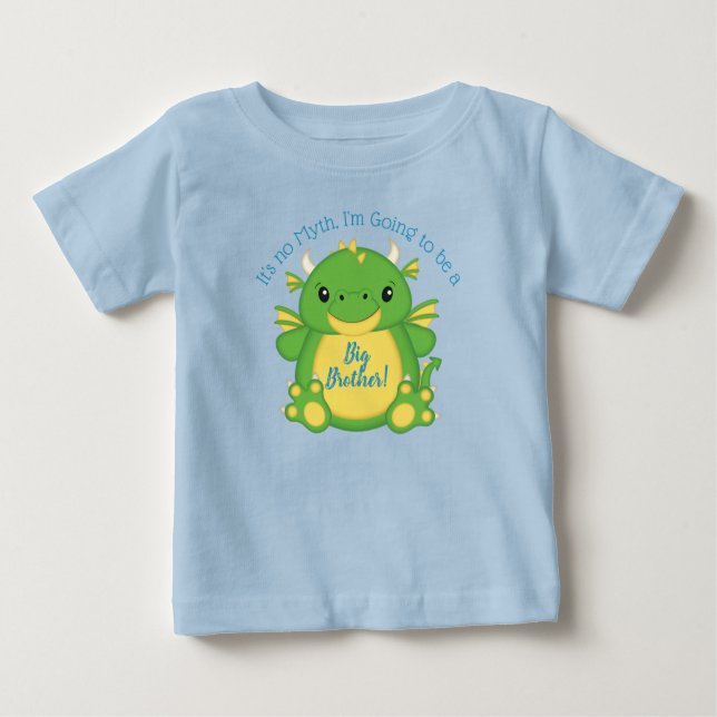 Dragon Baby Shower Blue Baby T-Shirt (Front)