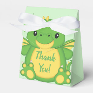 Dragon Baby Shower Green Favour Box