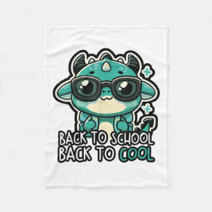 Dragon Back To School Cute Cartoon Shirt Boys Girl Fleece Blanket