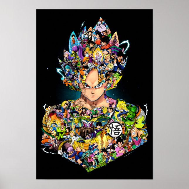 Dragon Ball Goku Anime Fanart Poster (Front)