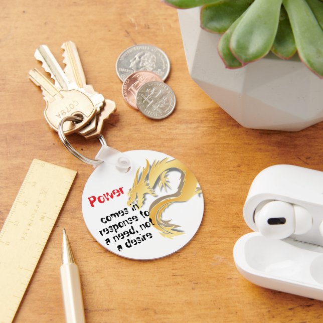 Dragon Ball Keychain - Goku's Iconic Quote (Desk)