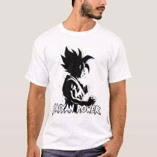Dragon ball z t-shirt Saiyan power action t-shirt 