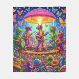 Dragon Band Jam Fleece Blanket