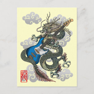 dragon bass postcard