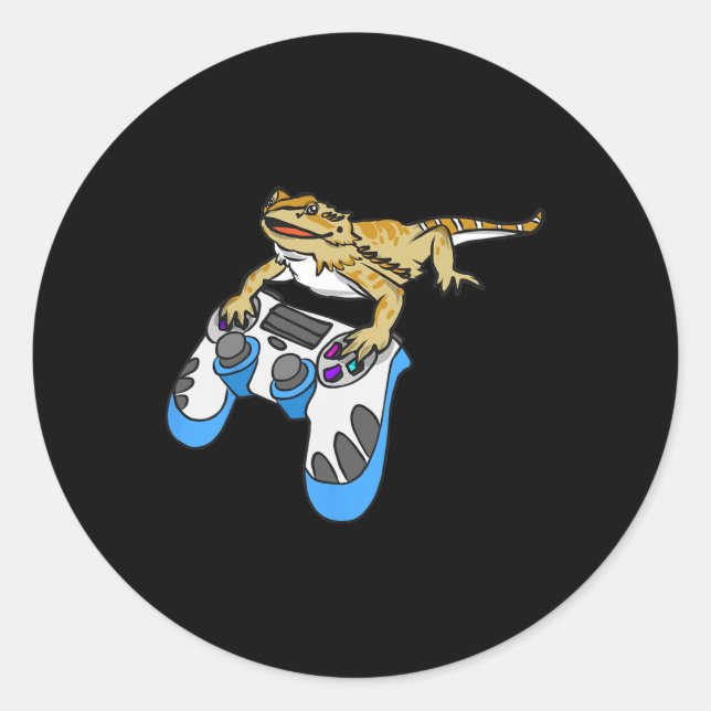 Dragon Bearded Dragons Lizard  Classic Round Sticker (Front)