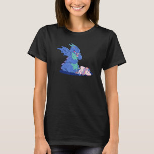 Dragon Beats Unicorn Every Time Funny Gorey Fantas T-Shirt