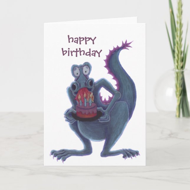 dragon birthday card (Front)