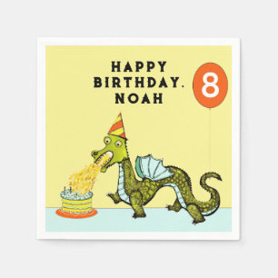 Dragon Birthday Napkin