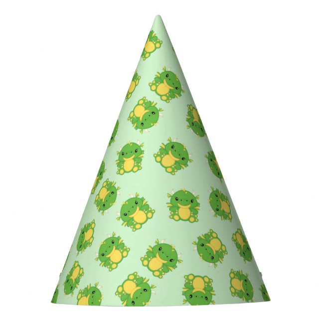 Dragon Birthday Party Green Hat (Front)