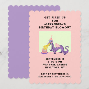 Dragon Birthday Party Invitations