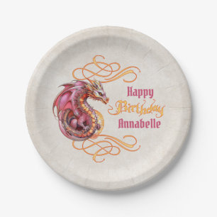 Dragon Birthday Party Paper Plate