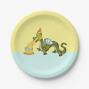 Dragon Birthday Party Paper Plate