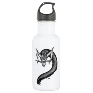 Dragon black and white Design 532 Ml Water Bottle
