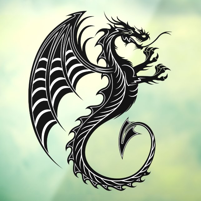 Dragon Black Shape Tattoo Style (Sheet 3)
