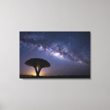 Dragon Blood Tree Milky Way Canvas Ancient Nature