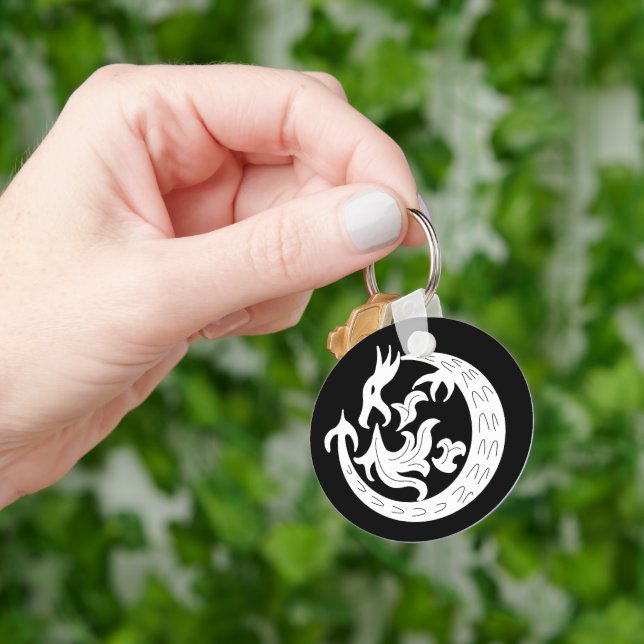 Dragon Blowing Fire Key Ring (Hand)