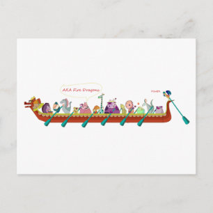 Dragon Boat - Fire Dragons Postcard