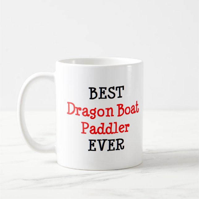 dragon boat paddler, best coffee mug (Left)