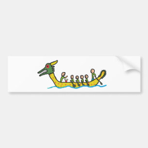 Dragon Boat Racing Bumper Sticker