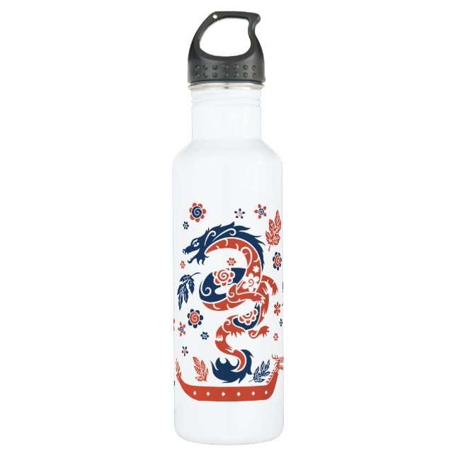 Dragon Boat Racing Design 710 Ml Water Bottle (Front)