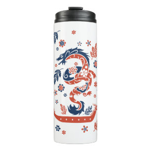 Dragon Boat Racing Design Thermal Tumbler