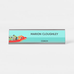 Dragon Boat Racing Desk Name Plate