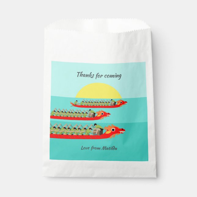 Dragon Boat Racing Favour Bag (Front)