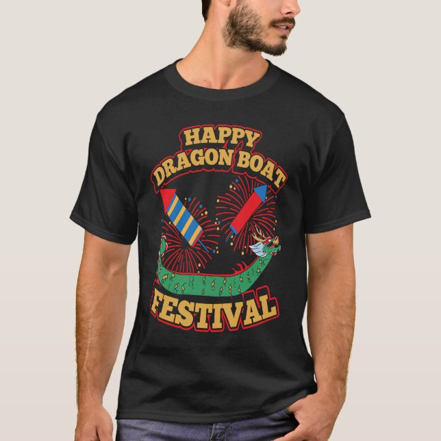Dragon Boat Racing For Dragon Boat Paddler Drummer T-Shirt (Front)