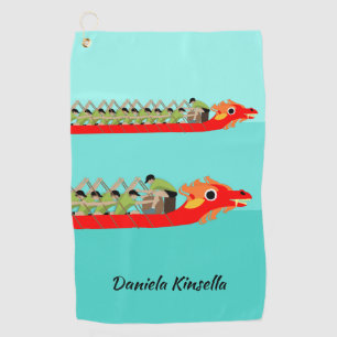 Dragon Boat Racing Golf Towel