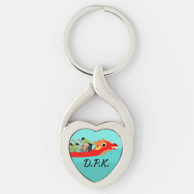 Dragon Boat Racing Key Ring (Front)