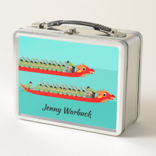 Dragon Boat Racing Metal Lunch Box