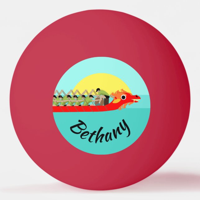 Dragon Boat Racing Ping Pong Ball (Front)