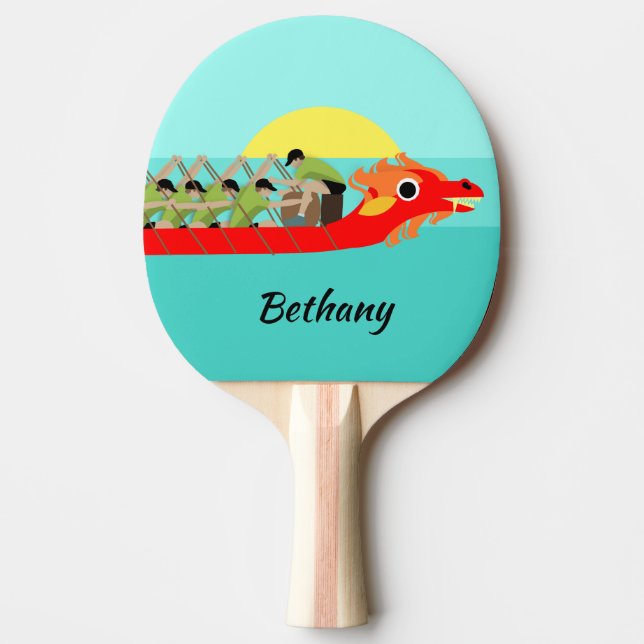 Dragon Boat Racing Ping Pong Paddle (Front)