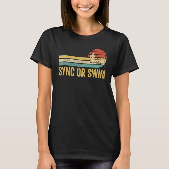 Dragon Boat Racing Race Paddle Boat Sync Or Swim T-Shirt (Front)