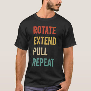 Dragon Boat Racing Race Paddle Rotate Extend Pull T-Shirt