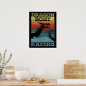 Dragon Boat Racing Retro Look Poster (Kitchen)