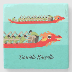 Dragon Boat Racing Stone Coaster