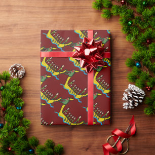 Dragon Boat Racing Wrapping Paper
