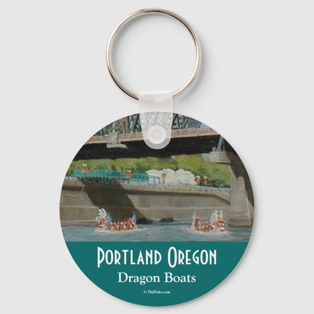 Dragon Boats keychain (Front)