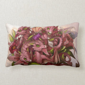 Dragon Bouquet Throw Pillow