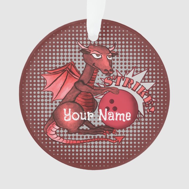  Dragon Bowling Ornament (Front)