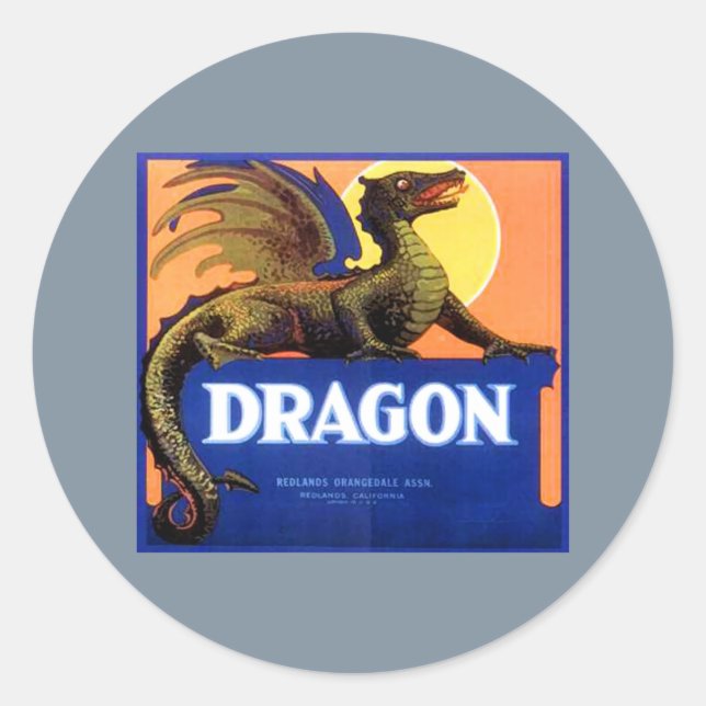 Dragon Brand Fruit Crate Label (Front)